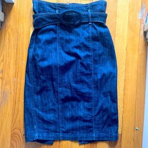 High waist denim Seven skirt size 28